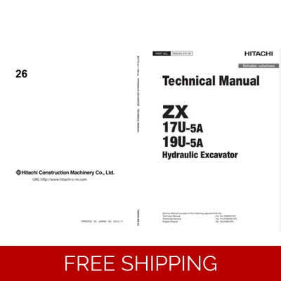 HITACHI ZX17U-5A AND ZX19U-5A EXCAVATOR TECHNICAL MANUAL HITACHI ZX17U-5A AND ZX19U-5A EXCAVATOR TECHNICAL MANUAL